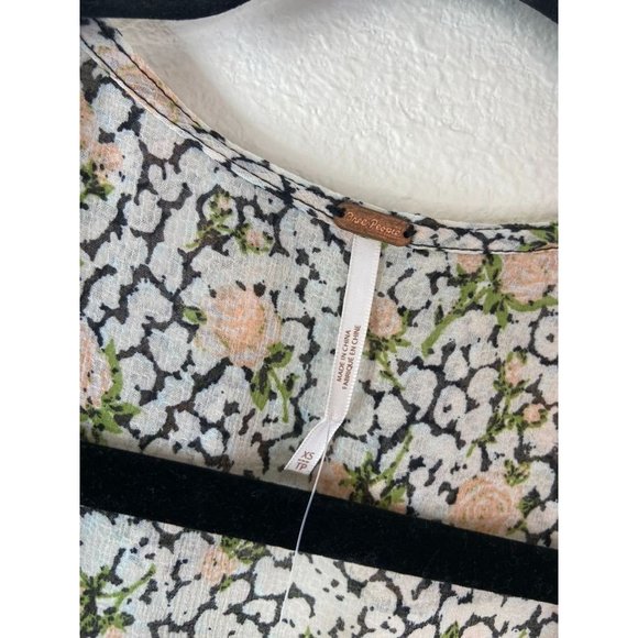 Free People women's XS Gigi floral printed maxi high low dress‎ tunic overlay - Picture 4 of 11